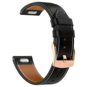 Correa de <span class=keywords><strong>Reloj</strong></span> Deportiva de Cuero Sintético de Liberación Rápida y Cómoda de 18 mm, Lisa, para Relojes Inteligentes <span class=keywords><strong>Garmin</strong></span> Vivoactive 3S 4S - Product Image 4