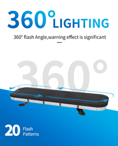 Barre lumineuse d'avertissement à <span class=keywords><strong>LED</strong></span> clignotante rouge et bleue pour véhicule d'urgence Barre lumineuse d'avertissement - Product Image 3