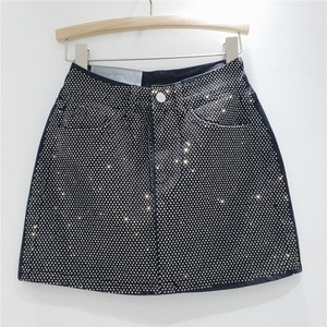 Gonne Aderenti con Pantaloncini Interni e Strass, Alta Qualità, Vita Alta, Stile Streetwear 2024 per Donne - Product Image 6