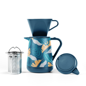 ANSHENG OEM Carafe <span class=keywords><strong>à</strong></span> <span class=keywords><strong>café</strong></span> isolée <span class=keywords><strong>à</strong></span> double paroi en acier inoxydable de 20oz avec logo personnalisé Pot <span class=keywords><strong>à</strong></span> thé et <span class=keywords><strong>café</strong></span> thermique en métal sous vide - Product Image 1