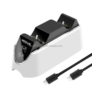 Kép Sạc Dock Cho P5 Mỏng <span class=keywords><strong>Pro</strong></span> P5 Điều Khiển Nhựa Sạc Trạm Loại C Đôi Nhanh Chóng Sạc Phụ Kiện Cho PS5 Điều Khiển - Product Image 1