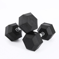 Ensemble d'haltères hexagonales en acier du fabricant chinois, 2,5-30 kg, avec revêtement en caoutchouc pour les bras et les jambes, haltères de musculation 60 kg