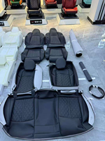 Auto-Innenausstattung Audi A6 C7 Sitz-Upgrade S6 Sitzpolster-Set Vordere und Hintere Lederbezüge für Audi A6