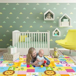 Thân Thiện Với Môi Bé Mat Mềm Gấp Sàn Xpe Trẻ Em Bọt Playmat Có Thể Gập Lại Bé Chơi Mat Cho Trẻ Em Yoga Mat Không Trượt - Product Image 5