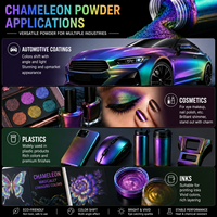 Poudre de pigment super caméléon KingChroma, changement de couleur, résistant à la chaleur, peinture automobile, cosmétique, encre pour cuir, OEM ODM, vente en gros