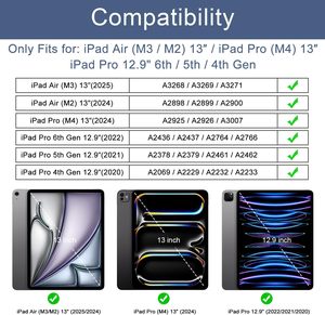 Funda protectora resistente a prueba de golpes para iPad Pro 12,9 (<span class=keywords><strong>2022</strong></span> 2021 2020,6th/5th/4th Gen) con soporte incorporado - Product Image 2