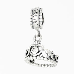 Style chaud princesse coupe Dia famille pendentif bricolage bracelet à breloques pour femmes nouvel accessoire dans le commerce extérieur pierre principale Zircon - Product Image 6