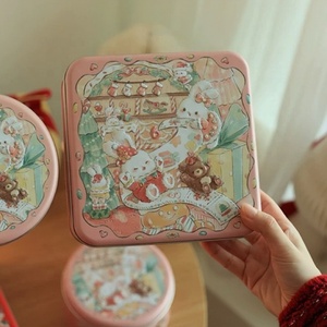 Số lượng lớn mô hình giáng sinh vuông rỗng hộp kim loại kẹo sô cô la bánh quy lưu trữ cấp thực phẩm <span class=keywords><strong>tin</strong></span> có thể - Product Image 4