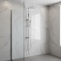 Colonne de douche en acier inoxydable anti-fuite au design moderne et minimaliste pour salle de bain