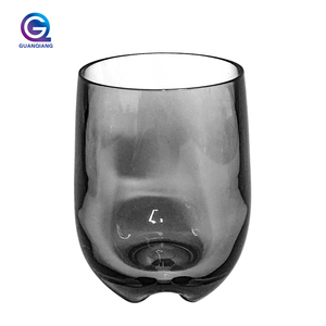 Wholesale factory price bar stemless wine tasting glasses plastic whiskey drinking glass cup