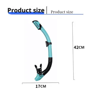 준하이인스 성인 남녀 공용 풀 드라이 내구성 실리콘+PC+PVC 스노클 세트 (다이빙 및 수영용) - Product Image 4
