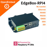 Controlador de Programación PLC PAC OpenEmbed Edgebox, 8 GB de RAM, 32 GB EMMC, Industrial, RS485, RJ45, Ethernet, USB, Tarjeta SIM, Multi-OS Linux
