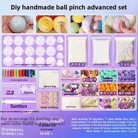 Kit de fabrication artisanale de balles anti-stress en plastique à presser, jouet gonflable à rebond lent, sensation tactile Popar, pour la relaxation