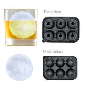Moldes de Silicona para Cubitos de Hielo con Forma de Pelota de <span class=keywords><strong>Tenis</strong></span> 3D Personalizados BHD para Cócteles, Bourbon, Whisky, Artículos Divertidos para Fiestas, Libres de BPA, Reutilizables - Product Image 4