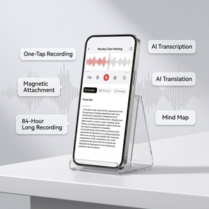 Grabadora de Voz con IA Recman de 64 GB con Formato <span class=keywords><strong>MP3</strong></span>, Aleación de Aluminio, 84 Horas de Duración de la Baterí<span class=keywords><strong>a</strong></span>, Traducción de Voz <span class=keywords><strong>a</strong></span> Texto en 116 Idiomas - Product Image 4