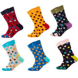 Autumn and Winter New Europe and the <strong>United</strong> States Large Size <strong>Men's</strong> <strong>Socks</strong> Happy High <strong>Socks</strong> Skateboard <strong>Men's</strong> Dot <strong>Sock</strong> - Product Image 2