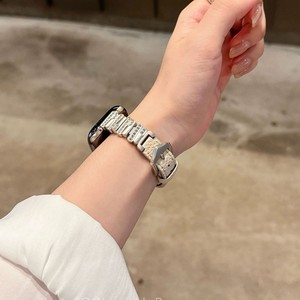 เหมาะสำหรับ Apple Watch S11 10 9 SE สายหนังลายลิ้นจี่ประดับเพชรทรงไม่สม่ำเสมอ ดีไซน์เก๋ไก๋สำหรับใช้งานในชีวิตประจำวัน - Product Image 2