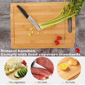 Juego de tabla de cortar de bambú para cocina, de Color Natural, venta al por mayor - Product Image 6