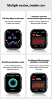 Smartwatch da Fabbrica con Schermo TFT da 1,88 Pollici, Impermeabile IP67, Fitness Tracker, Sveglia, Ricarica Magnetica, Notifiche Chiamate