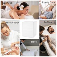 Housse de lit de massage jetable douce et confortable, imperméable, anti-poussière, en matériau non tissé, pour les voyages.