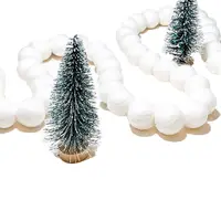 Pompons de lã puro 10mm para artesanato, bolas de feltro para decoração de natal, de algodão