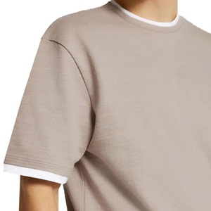 เสื้อยืดผู้ชายสไตล์ลำลอง แขนสั้น ผ้าถักนิต 100% ผ้าฝ้าย ระบายอากาศได้ดี เหมาะสำหรับฤดูร้อน - Product Image 2