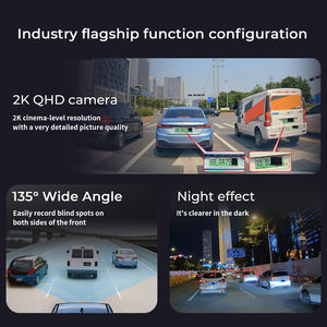Grabadora DVR de doble canal para coche, cámara de salpicadero, 24H Monitor de aparcamiento, caja negra, 12 meses de garantía, 2K + <span class=keywords><strong>1080p</strong></span>, vídeo en Color negro, novedad - Product Image 3