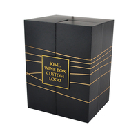 Boîte de calendrier de l'avent personnalisée de 12 jours en matériaux recyclés, emballage cadeau de Noël avec gaufrage pour bouteille de vin, boîte cadeau