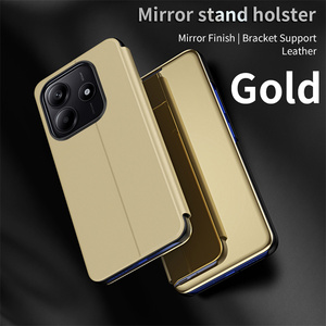 Funda Protectora de Cuero PU con Espejo y Protección en las Cuatro Esquinas para Xiaomi 15T/15T <span class=keywords><strong>Pro</strong></span>/Poco M5/M4 <span class=keywords><strong>Pro</strong></span>/M6 <span class=keywords><strong>Pro</strong></span>/X7 <span class=keywords><strong>Pro</strong></span> - Product Image 4