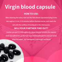 Pilules d'hymen artificiel First Night pour femmes, avec capsule de sang, pour retrouver la virginité