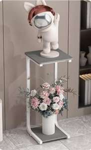 Support pour pots de fleurs succulents en fer de luxe léger pour balcon Support de rangement en ardoise durable pour l'affichage des plantes d'extérieur sur pied pour - Product Image 2