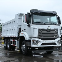 Truk Dump Howo NX 6x4 Putih 10 Roda Tipper Tugas Berat untuk Transportasi Pertambangan