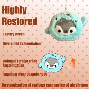 Lindo Peluche de Pingüino, Animal Marino, Peluche Súper Suave con Forro de Malla, Relleno de Algodón PP Lavado para Aliviar el Estrés, Source Dream - Product Image 1