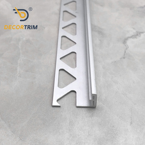 DECORTRIM Aleación de aluminio Forma de L Esquina Embellecedor Cerámica Azulejo decorativo Tira de borde Protección para pisos Superficie pulida - Product Image 5