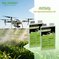 Batterie GSL ENERGY 33000mAh pour drone, cellule de batterie solide 400Wh/kg, cellule d'alimentation pour drone 3.7V 10C pour l'Ukraine, la Pologne et les États-Unis