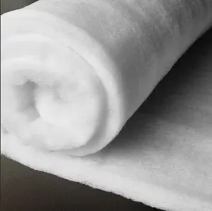 Edredón de algodón 100% poliéster no tejido, tela de acolchado lavable y transpirable