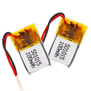 Custom 501015 <span class=keywords><strong>60mah</strong></span> 100mah <span class=keywords><strong>3.7v</strong></span> ליתיום פולימר סוללה ליתיום יון נטענת תאי סוללות <span class=keywords><strong>Lipo</strong></span> סוללות - Product Image 3