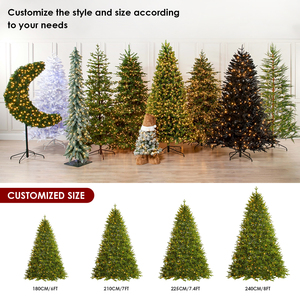 <span class=keywords><strong>Albero</strong></span> di Natale Artificiale in PE Denso da 2,1 m, da Terra, Disponibile per Decorazioni Domestiche e Feste - Product Image 5