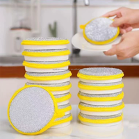 Tampon à récurer réutilisable pour nettoyer la vaisselle Tampon à récurer en fibre de nylon pour laver la vaisselle