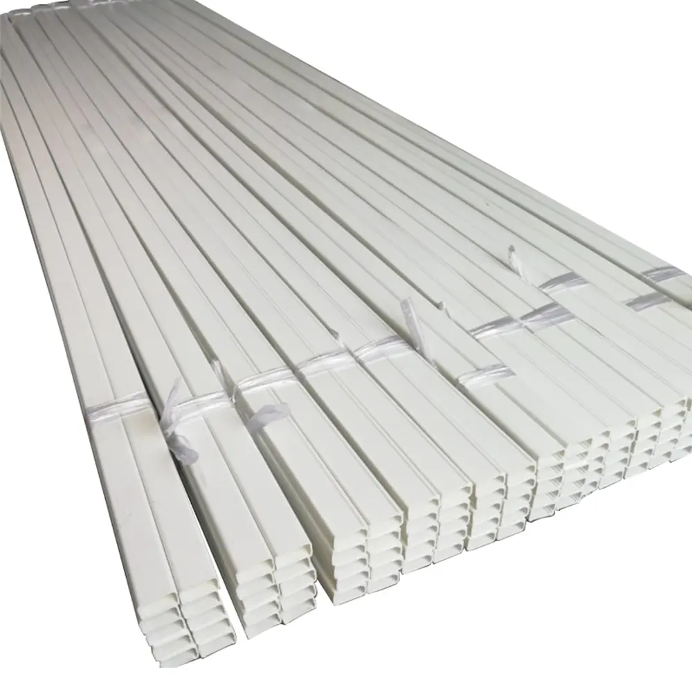 Kwaliteitsborging Hittebestendige Witte Kabel Trunking Management Plastic Pvc Kabelgoot