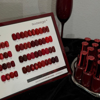 SUUSEEGEL Nouvelle Collection de vernis gel UV rouges assortis 20 couleurs pour salons de manucure, lot de 12 ml