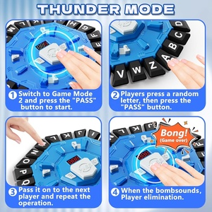 KK NUOVO <span class=keywords><strong>Gioco</strong></span> <span class=keywords><strong>di</strong></span> <span class=keywords><strong>Parole</strong></span> per Famiglia con Timer Digitale e 2 Modalità <span class=keywords><strong>di</strong></span> Categoria, Divertente <span class=keywords><strong>Gioco</strong></span> Veloce con 24 Lettere per Bambini - Product Image 3