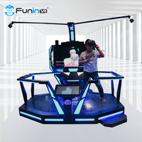 FuninVr Máquina de Simulación VR 9D AR para Interiores con Plataforma de Tiro y Zombie E-Space Walk, Educativa para Centros Comerciales, Novedad 2024