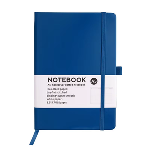 Carnet de notes professionnel personnalisé à spirale avec reliure agrafée, couverture en tissu et sangle en cuir PU <span class=keywords><strong>Macaron</strong></span>, épaissi, idéal comme cadeau simple - Product Image 2