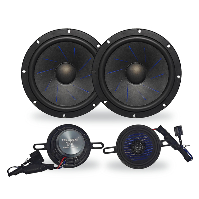 8 Inch Point Source 3 Way Component Car Speaker with 3 Inch Coaxial Driver, HiFi Sound and Powerful Bass for Vehicle Audio