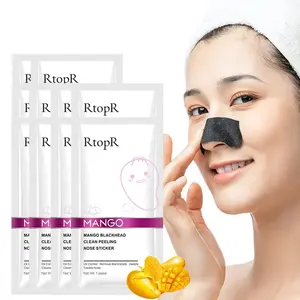 RtopR nettoyage en profondeur des points noirs masque facial pour le nez bande de pores de contrôle de l'huile pour le traitement de l'acné forme de feuille avec soin de la zone T - Product Image 1