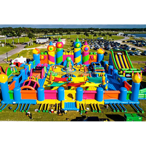 <span class=keywords><strong>Grand</strong></span> château gonflable coloré pour enfants, <span class=keywords><strong>jeux</strong></span> <span class=keywords><strong>de</strong></span> parc d'attractions pour enfants - Product Image 1