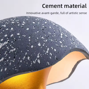 Lámpara colgante de cemento estilo seta industrial moderna para sala de estar comedor lámparas colgantes de noche - Product Image 4