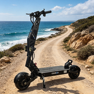 Scooter électrique adulte tout-terrain 11 pouces en fibre de carbone, batterie lithium 72V 40AH, 8000W, double motorisation, autonomie 50-75 miles - Product Image 1