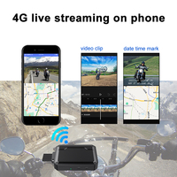 Caméra de tableau de bord de moto 4g double canaux ahd1080p enregistrement avec wifi gps suivi fit cmsv6 ip67 caméra de tableau de bord étanche 4g
